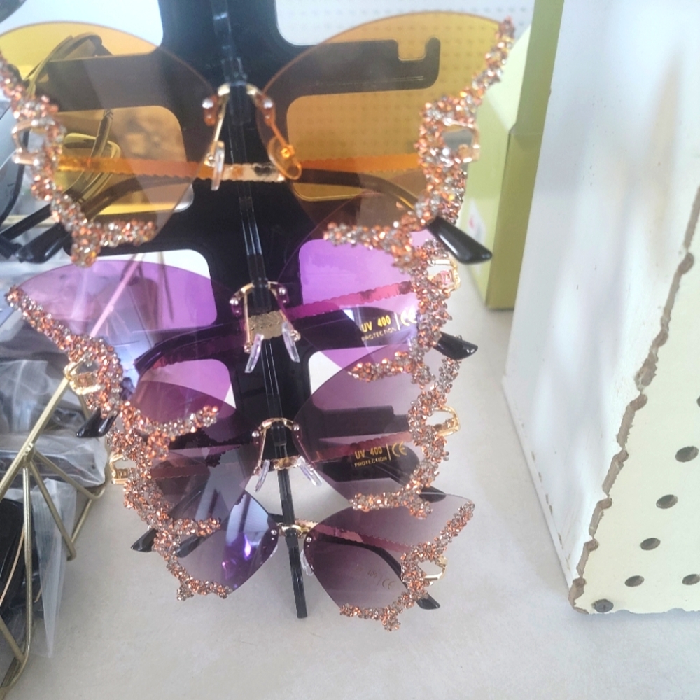 Women's Butterfly Shades, Unique Bright in color Sunglasses